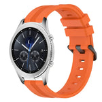 Dây đồng hồ silicone sọc lõm 22mm, dành cho Samsung Galaxy Watch3 45mm, Samsung Galaxy Watch 46mm, Samsung Gear S3 Classic, Samsung Gear S3 Frontier