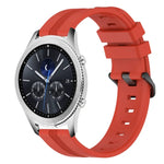 Dây đồng hồ silicone sọc lõm 22mm, dành cho Samsung Galaxy Watch3 45mm, Samsung Galaxy Watch 46mm, Samsung Gear S3 Classic, Samsung Gear S3 Frontier