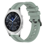 Dây đồng hồ silicone sọc lõm 22mm, dành cho Samsung Galaxy Watch3 45mm, Samsung Galaxy Watch 46mm, Samsung Gear S3 Classic, Samsung Gear S3 Frontier