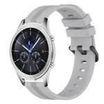 Dây đồng hồ silicone sọc lõm 22mm, dành cho Samsung Galaxy Watch3 45mm, Samsung Galaxy Watch 46mm, Samsung Gear S3 Classic, Samsung Gear S3 Frontier