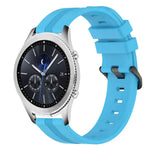 Dây đồng hồ silicone sọc lõm 22mm, dành cho Samsung Galaxy Watch3 45mm, Samsung Galaxy Watch 46mm, Samsung Gear S3 Classic, Samsung Gear S3 Frontier