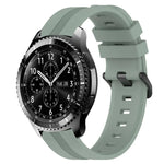 Dây đồng hồ silicone sọc lõm 22mm, dành cho Samsung Galaxy Watch3 45mm, Samsung Galaxy Watch 46mm, Samsung Gear S3 Classic, Samsung Gear S3 Frontier