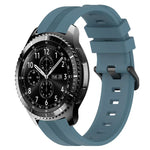 Dây đồng hồ silicone sọc lõm 22mm, dành cho Samsung Galaxy Watch3 45mm, Samsung Galaxy Watch 46mm, Samsung Gear S3 Classic, Samsung Gear S3 Frontier