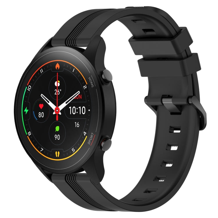 22mm Concave Striped Slicone Watch Band, For Xiaomi Watch S2 42mm, For Xiaomi Watch S2 46mm, For Xiaomi MI Watch S1, For Xiaomi MI Watch S1 Pro