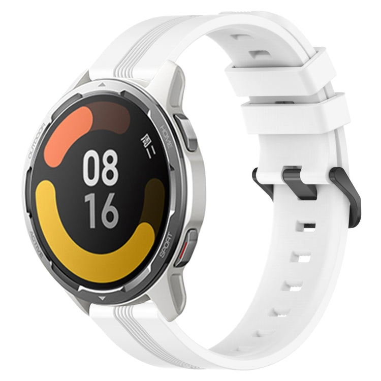 22mm Concave Striped Slicone Watch Band, For Xiaomi MI Watch Color 2, For Xiaomi MI Watch Sport, For Xiaomi MI Watch Color, For Xiaomi Watch S1 Active