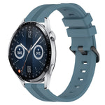 22mm Concave Striped Slicone Watch Band, For Huawei Watch GT3 Pro 46mm, For Huawei Watch Buds, For Huawei Watch 3 Pro New, For Huawei Watch GT3 46mm