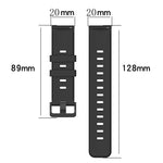 20mm Concave Striped Slicone Watch Band, For Huawei Watch GT3 Pro 43mm, For Huawei Watch GT3 42mm, For Huawei Watch GT2 42mm, For Huawei Watch 2