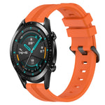 20mm Concave Striped Slicone Watch Band, For Huawei Watch GT3 Pro 43mm, For Huawei Watch GT3 42mm, For Huawei Watch GT2 42mm, For Huawei Watch 2