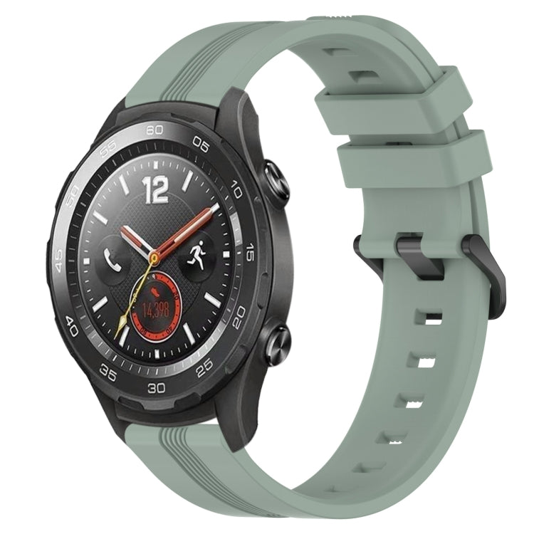 20mm Concave Striped Slicone Watch Band, For Huawei Watch GT3 Pro 43mm, For Huawei Watch GT3 42mm, For Huawei Watch GT2 42mm, For Huawei Watch 2