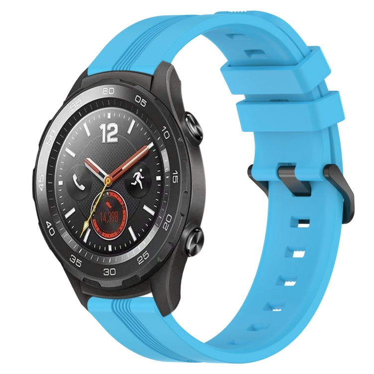 20mm Concave Striped Slicone Watch Band, For Huawei Watch GT3 Pro 43mm, For Huawei Watch GT3 42mm, For Huawei Watch GT2 42mm, For Huawei Watch 2