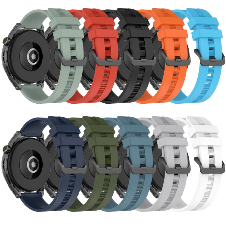 20mm Concave Striped Slicone Watch Band, For Honor Watch ES, For Honor MagicWatch2 42mm