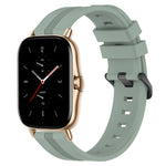 20mm Concave Striped Slicone Watch Band, For Amazfit GTS 2, For Amazfit GTS, For Amazfit GTR 42mm, For Amazfit Pop Pro