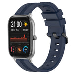 20mm Concave Striped Slicone Watch Band, For Amazfit GTS 2, For Amazfit GTS, For Amazfit GTR 42mm, For Amazfit Pop Pro