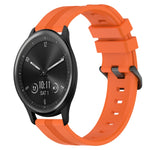 20mm Concave Striped Slicone Watch Band, For Garmin Vivomove Sport, For Garmin Venu 2 Plus, For Garmin Approach S40, For Garmin Forerunner 158