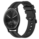 20mm Concave Striped Slicone Watch Band, For Garmin Vivomove Sport, For Garmin Venu 2 Plus, For Garmin Approach S40, For Garmin Forerunner 158