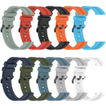 20mm Concave Striped Slicone Watch Band, For Garmin Vivomove Sport, For Garmin Venu 2 Plus, For Garmin Approach S40, For Garmin Forerunner 158