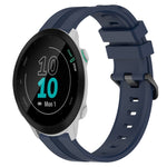 20mm Concave Striped Slicone Watch Band, For Garmin Vivomove Sport, For Garmin Venu 2 Plus, For Garmin Approach S40, For Garmin Forerunner 158