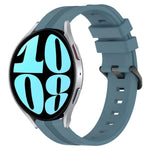 Dây đồng hồ silicone sọc lõm 20mm, dành cho Samsung Galaxy Watch 6 40mm, Samsung Galaxy Watch 6 Classic 43mm