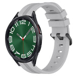 20mm Concave Striped Slicone Watch Band, For Samsung Galaxy Watch5 44mm, For Samsung Galaxy Watch 6 Classic 47mm, For Samsung Galaxy Watch5 40mm, For Samsung Galaxy Watch5 Pro 45mm