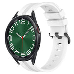 Dây đồng hồ silicone sọc lõm 20mm, dành cho Samsung Galaxy Watch 6 40mm, Samsung Galaxy Watch 6 Classic 43mm