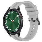 Dây đồng hồ silicone sọc lõm 20mm, dành cho Samsung Galaxy Watch 6 40mm, Samsung Galaxy Watch 6 Classic 43mm
