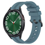 Dây đồng hồ silicone sọc lõm 20mm, dành cho Samsung Galaxy Watch 6 40mm, Samsung Galaxy Watch 6 Classic 43mm