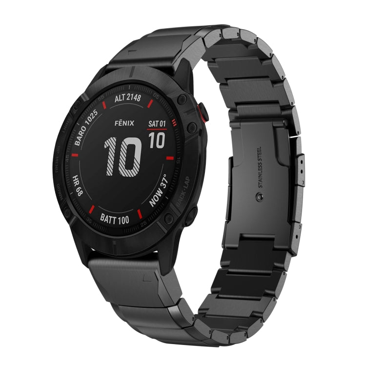 22mm Tortoise Shell Stainless Steel Watch Band, For Garmin Fenix 7, For Garmin Fenix 7 Solar, For Garmin Fenix 7 Sapphire Solar, For Garmin EPIX Gen 2, For Garmin Approach S62, For Garmin Fenix 6 GPS, For Garmin Fenix 6 Pro GPS                         ...