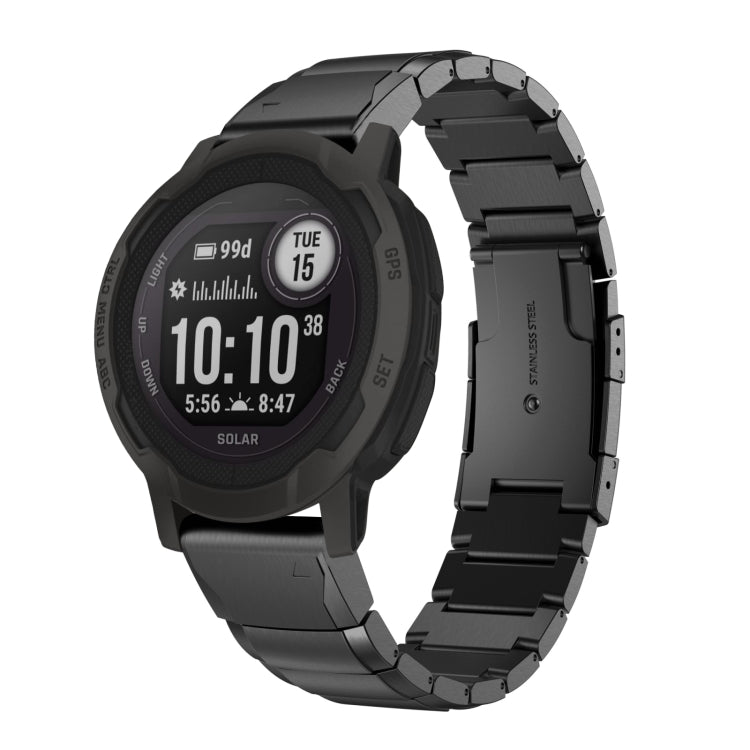 22mm Tortoise Shell Stainless Steel Watch Band, For Garmin Fenix 7, For Garmin Fenix 7 Solar, For Garmin Fenix 7 Sapphire Solar, For Garmin EPIX Gen 2, For Garmin Approach S62, For Garmin Fenix 6 GPS, For Garmin Fenix 6 Pro GPS                         ...