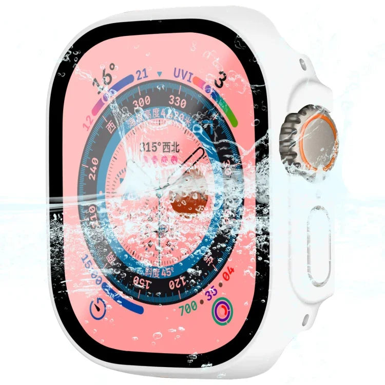 Ốp khung PC chống nước phủ toàn bộ ENKAY kiểu mũ hoàng tử cho Apple Watch Ultra 3 / 2 / 1 49mm kèm kính cường lực 9H