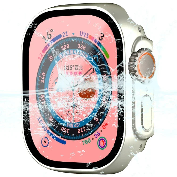 Ốp khung PC chống nước phủ toàn bộ ENKAY kiểu mũ hoàng tử cho Apple Watch Ultra 3 / 2 / 1 49mm kèm kính cường lực 9H
