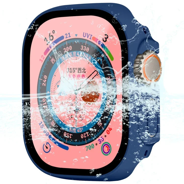Ốp khung PC chống nước phủ toàn bộ ENKAY kiểu mũ hoàng tử cho Apple Watch Ultra 3 / 2 / 1 49mm kèm kính cường lực 9H