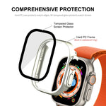 Ốp khung PC chống nước phủ toàn bộ ENKAY kiểu mũ hoàng tử cho Apple Watch Ultra 3 / 2 / 1 49mm kèm kính cường lực 9H