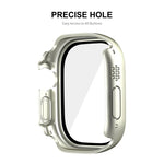 Ốp khung PC chống nước phủ toàn bộ ENKAY kiểu mũ hoàng tử cho Apple Watch Ultra 3 / 2 / 1 49mm kèm kính cường lực 9H
