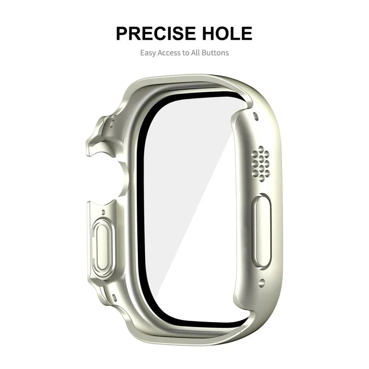Ốp khung PC chống nước phủ toàn bộ ENKAY kiểu mũ hoàng tử cho Apple Watch Ultra 3 / 2 / 1 49mm kèm kính cường lực 9H