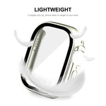 Ốp khung PC chống nước phủ toàn bộ ENKAY kiểu mũ hoàng tử cho Apple Watch Ultra 3 / 2 / 1 49mm kèm kính cường lực 9H