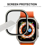 Ốp khung PC chống nước phủ toàn bộ ENKAY kiểu mũ hoàng tử cho Apple Watch Ultra 3 / 2 / 1 49mm kèm kính cường lực 9H