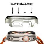 Ốp khung PC chống nước phủ toàn bộ ENKAY kiểu mũ hoàng tử cho Apple Watch Ultra 3 / 2 / 1 49mm kèm kính cường lực 9H