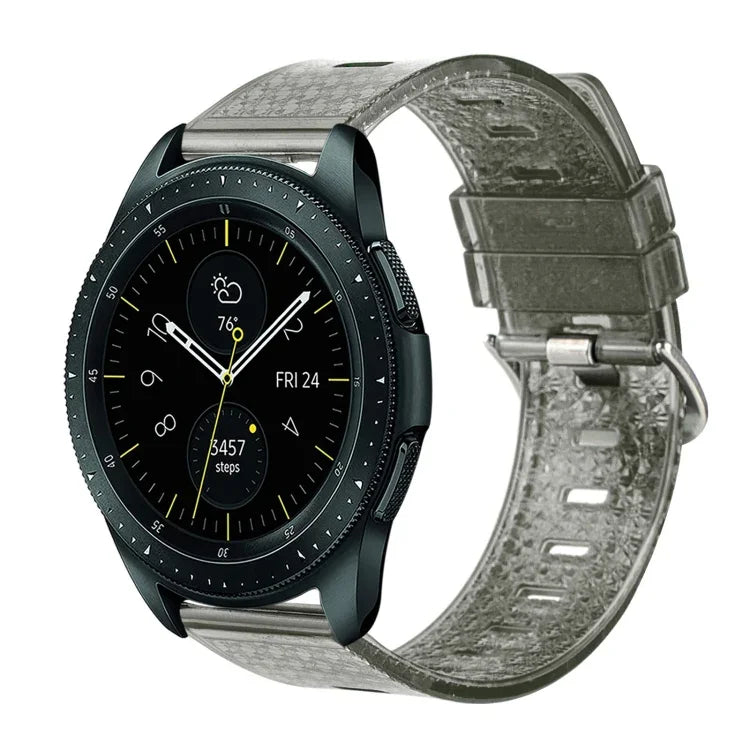 20mm Transparent Shiny Diamond TPU Watch Band, For Samsung Galaxy Watch 3 41mm, For Samsung Galaxy Watch 42mm, For Samsung Galaxy Watch5 40mm / 44mm, For Samsung Galaxy Watch5 Pro, For Samsung Galaxy Watch4 / Watch4 Classic, For Samsung Galaxy Watch3 4...