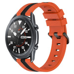 Dây đồng hồ silicone hai màu dọc 22mm, dành cho Samsung Galaxy Watch3 45mm, Samsung Galaxy Watch 46mm, Samsung Gear S3 Classic, Samsung Gear S3 Frontier