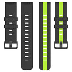 Dây đồng hồ silicone hai màu dọc 22mm, dành cho Samsung Galaxy Watch3 45mm, Samsung Galaxy Watch 46mm, Samsung Gear S3 Classic, Samsung Gear S3 Frontier