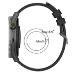 Dây đồng hồ silicone hai màu dọc 22mm, dành cho Samsung Galaxy Watch3 45mm, Samsung Galaxy Watch 46mm, Samsung Gear S3 Classic, Samsung Gear S3 Frontier