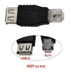 Bộ chuyển đổi JUNSUNMAY USB cái sang đực RJ11 6P2C