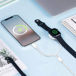 Cáp Sạc Từ Tính USB 2 trong 1 cho Apple Watch Series & iPhone dài 1.2m, DS-XB015