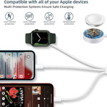 Cáp Sạc Từ Tính USB 3 trong 1 cho Apple Watch Series & iPhone dài 4ft/1.2m, DS-XB016