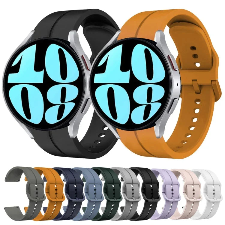 Dây đồng hồ silicone vòng 20mm, Dành cho Samsung Galaxy Watch 6 40mm, Dành cho Samsung Galaxy Watch 6 Classic 43mm