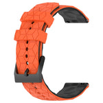 22mm Football Pattern Two-Color Silicone Watch Band, For Xiaomi Haylou RS4 LS12