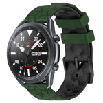 Dây đồng hồ silicone hai màu họa tiết bóng đá 22mm, Dành cho Samsung Galaxy Watch3 45mm, Dành cho Samsung Galaxy Watch 46mm, Dành cho Samsung Gear S3 Classic, Dành cho Samsung Gear S3 Frontier