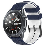 Dây đồng hồ silicone hai màu họa tiết bóng đá 22mm, Dành cho Samsung Galaxy Watch3 45mm, Dành cho Samsung Galaxy Watch 46mm, Dành cho Samsung Gear S3 Classic, Dành cho Samsung Gear S3 Frontier