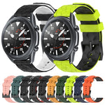 Dây đồng hồ silicone hai màu họa tiết bóng đá 22mm, Dành cho Samsung Galaxy Watch3 45mm, Dành cho Samsung Galaxy Watch 46mm, Dành cho Samsung Gear S3 Classic, Dành cho Samsung Gear S3 Frontier