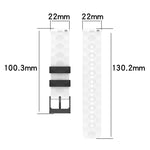 Dây đồng hồ silicone hai màu họa tiết bóng đá 22mm, Dành cho Samsung Galaxy Watch3 45mm, Dành cho Samsung Galaxy Watch 46mm, Dành cho Samsung Gear S3 Classic, Dành cho Samsung Gear S3 Frontier